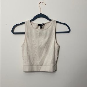 Never worn beige Forever 21 cropped tank top!